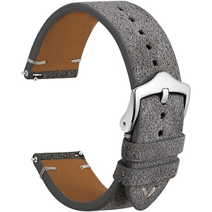 Vente flash - Bracelet de montre en cuir suédé 18 19 20 21 22 mm pour montre intelligente Samsung Huawei Xiaomi Garmin - Product Image 5