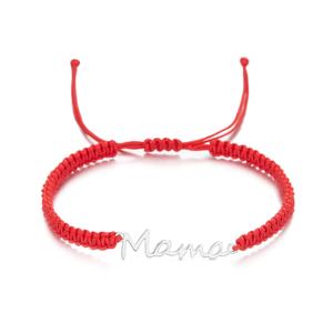 Día DE LA MADRE Mamá Amante Regalo Joyería Pulsera tejida Aleación Mamá Carta Encanto Pulsera - Product Image 6