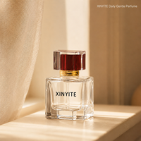 Flacons de parfum de luxe carrés en verre épais 30ml 50ml 100ml, transparents avec capuchon facetté, vides et rechargeables, pour vaporisateur de parfum