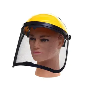 Máscara para soldar rosto, malha de aço, capacete de soldagem