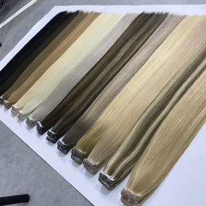 Extensions de cheveux indiens Remy vierges 10A de haute qualité en gros, longue durée de vie, à poser avec ruban adhésif, disponibles en plusieurs couleurs - Product Image 1