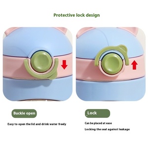 Vaso para niños de más de 6 meses con asa, vaso para beber/<span class=keywords><strong>agua</strong></span>/leche a prueba de caídas para bebés de 1 año - Product Image 5