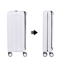 Valise à roulettes pliable à coque rigide pour PC personnalisé, unisexe, légère, pour voyages d'affaires, bagage à main, 20 pouces, 24 pouces, 28 pouces