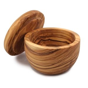 Boîte à épices et sel en bois d'olivier écologique Natural House, boîte à sel avec couvercle amovible, passe au lave-vaisselle, cadeau - Product Image 1