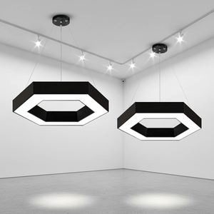 现代 LED 六角形吊灯 蜂窝组合拼接办公室 LED 六角形吊灯 - Product Image 1