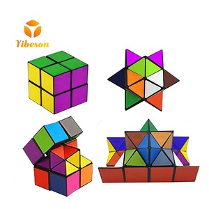 Figurines pour le soulagement de l'anxiété, jouet éducatif <span class=keywords><strong>3d</strong></span>, Cubes magiques pliantes, Surface lisse, transformation du cerveau, <span class=keywords><strong>Puzzle</strong></span> géométrique Combo - Product Image 1