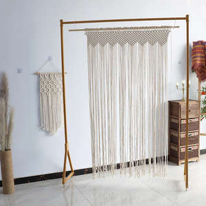 Usine chinoise Toile de fond pour réception de mariage Polyester <span class=keywords><strong>Macramé</strong></span> Tenture murale Tapisserie Rideaux en organza pour la décoration intérieure - Product Image 3
