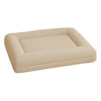 Canapé-lit rectangulaire pour animaux de compagnie, chiens, chats, petits animaux - Respirant, imperméable, écologique, housse amovible, lavable en machine, antidérapant