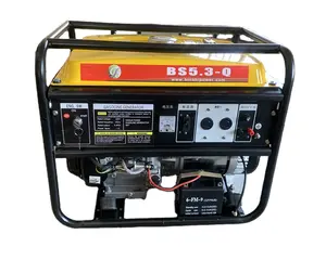 OpenType kecil 5kVA 6KVA 5KW 6KW portabel mesin bensin fase tunggal Set Generator Generator bensin daya listrik