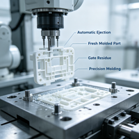 Boîtier en plastique pour robot, pièces structurelles personnalisées, service de moulage par injection à guichet unique avec 17 machines de moulage