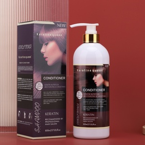 Traitement à la kératine végétale naturelle de qualité supérieure, marque privée, formule 2-en-1 nourrissante à l'huile de coco et au collagène pour cheveux africains - Product Image 3