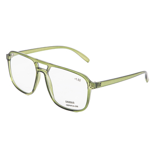 Gafas de Lectura con Marco Grande y Cómodo para PC, Diseño Cuadrado Unisex con Doble Puente, Ligeras, para Presbicia, para Oficina y Computadora - Product Image 5