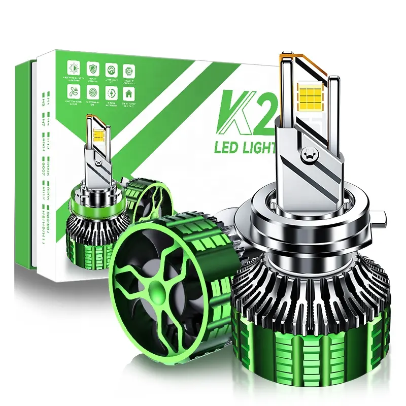 K22 automovile đèn sương mù HB3 H1 9005 9006 CANBUS Luces bombillos LED Para ô tô 12V xe ánh sáng H11 H7 LED H4 đèn pha Bóng đèn