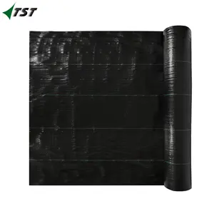 100gsm Black Pp Fabric Roll Woven Landscape Fabric Weed Mat Agro Textile For Greenhouses