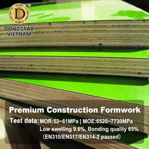 Premium Green PP Film Faced Plywood 4x8 Sheet High Strength Waterproof Plywood Panel for Construction - Product Image 1