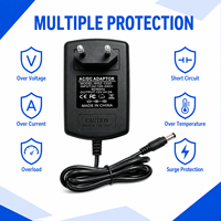 Production personnalisée, adaptateur secteur AC/DC 12V 2A 24W, norme européenne, prise murale EU, pour haut-parleur intelligent et appareil domestique