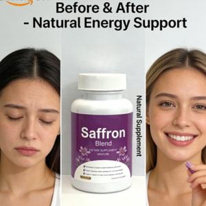 100% Pure <b>Saffron</b> Blend Dietary <b>Supplement</b> 60 Capsules Vegetarian Capsules <b>Saffron</b> <b>Supplement</b> for Adults Direct - Product Image 2