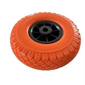 10 ''12'' 13 ''14'' 16 ''Roue de chariot en polyuréthane solide sans plat en mousse Pu colorée avec jante en métal/plastique - Product Image 2