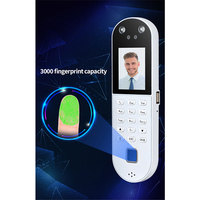 Système de contrôle d'accès aux portes par reconnaissance faciale et empreintes digitales M68, disponible en OEM/ODM, avec audio bidirectionnel, vision nocturne et cloud.