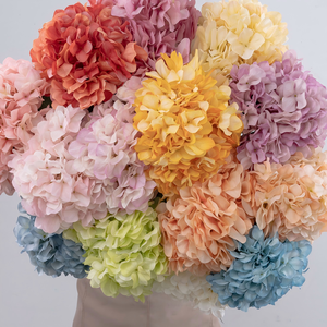 Wholesale 5 Heads 47cm Silk Hydrangea Bunch Realistic Soft <b>Artificial</b> <b>Flowers</b> for Valentine's Day & Wedding Arrangements - Product Image 2