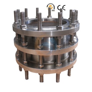 Nhà máy trực tiếp OEM ODM trục linh hoạt ống thổi mặt bích mở rộng kim loại Doanh nối kẽm mạ DN32-DN4000 1 mảnh - Product Image 3