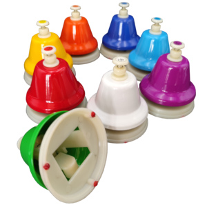 Juego de <span class=keywords><strong>Campanas</strong></span> de Escritorio HB8-5 para Niños, 8 Notas Diatónicas, <span class=keywords><strong>Campanas</strong></span> de Mano de Metal Coloridas, Instrumentos Musicales para Niños - Product Image 2