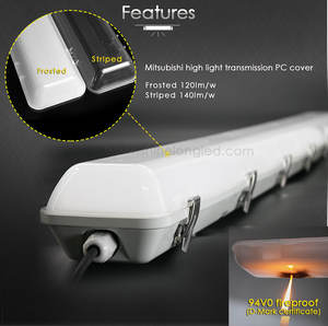 Tendance Alpha PC Vapor lumière étanche lampe à trois épreuves IP65 IK09 approuvé 2ft 4ft 5ft luminaire liable 20W/30W/40W/50W/60W - Product Image 4