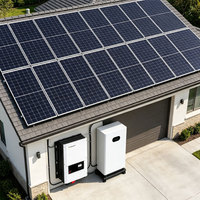 Sistema Solar Híbrido Fuera de Red de 5-12kW con Inversor Growatt + Batería + Accesorios Completos en un Solo Kit, Una Compra, Un Envío