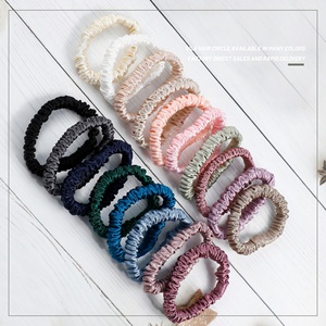 Bandas Elásticas para el Cabello <span class=keywords><strong>de</strong></span> Seda <span class=keywords><strong>de</strong></span> Morera <span class=keywords><strong>de</strong></span> Grado 6A <span class=keywords><strong>de</strong></span> 16 mm, Unisex, <span class=keywords><strong>Pequeñas</strong></span> y Delgadas, Lazos para el Cabello, Scrunchies <span class=keywords><strong>de</strong></span> Seda Delgada, Decoración para el Cabello - Product Image 2