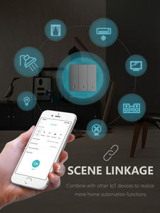 Commutateur combiné Zigbee Smart Home/écran tactile de 4 pouces/gradation du bouton/interrupteur à 4 voies télécommande interrupteur mural intelligent de type 86 - Product Image 3