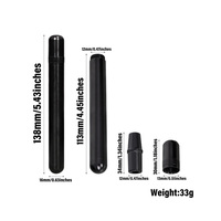 Vente en gros mini conteneur de stockage portable en aluminium et métal tube de cigare étanche pour fumer briquets et accessoires