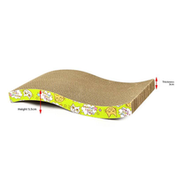 Griffoir pour chat moderne, OEM, durable, forme ondulée, résistant aux rayures, en carton ondulé, nouveau design, haute qualité, papier écologique
