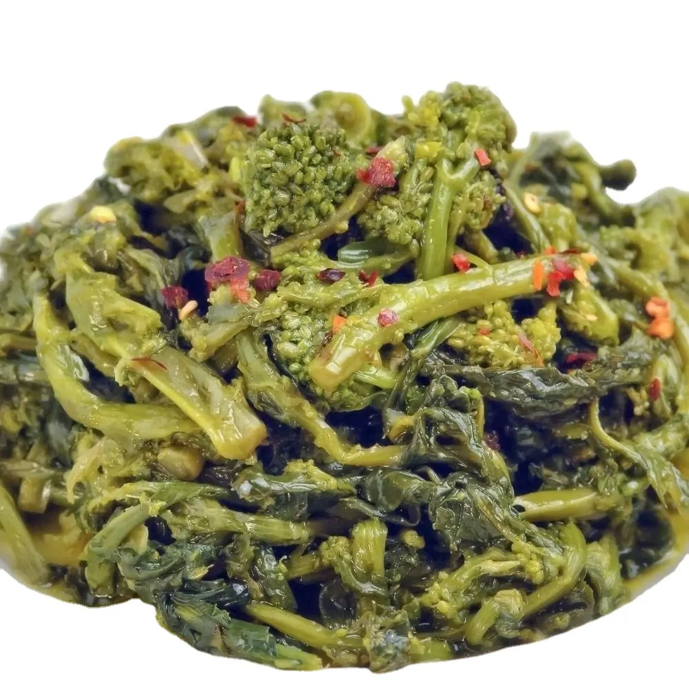 Prodotto italiano, broccoli Friarielli alla napoleana 1062ml confezionato in barattolo di vetro