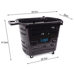 <span class=keywords><strong>Prix</strong></span> <span class=keywords><strong>d</strong></span>'usine chariot <span class=keywords><strong>supermarché</strong></span> panier en plastique panier avec poignée Chine fabrication usine en gros portable - Product Image 1