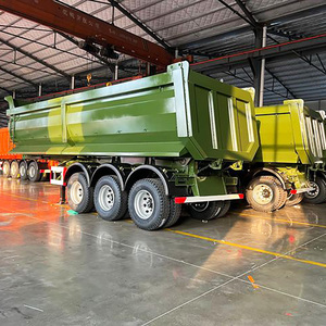 Semi-remorque benne latérale en U robuste en acier de haute qualité, fabriquée en Chine, avec une charge utile de 30 000 kg - Product Image 5