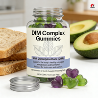 Gummies DIM Complex OEM/ODM à l'extrait de brocoli pour l'équilibre hormonal, à base de pectine, complément alimentaire GMP/Halal/Kosher