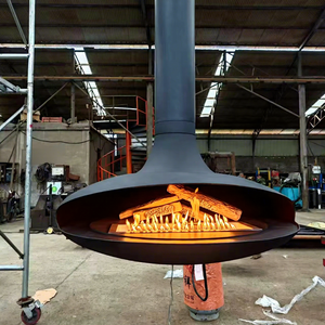Custom Home Design: Concealed Ducted Indoor Gas <strong>Fireplace</strong> Suspended <strong>Fireplace</strong> <strong>Black</strong> High-Temperature Resistant <strong>Paint</strong> - Product Image 5