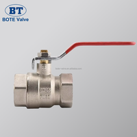 Válvula de Bola de Latón BOTE de Paso Completo CW617N 600 WOG con Recubrimiento de Cromo PN30 de 1/2\" - 4\" Pulgadas para Cierre de Gas, Agua y Aceite