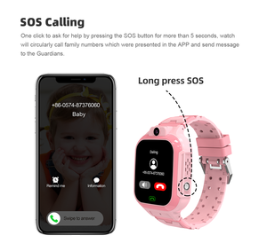 ساعة ذكية للأطفال بتقنية 4G وGPS مع بطاقة SIM، مكالمات فيديو، دردشة صوتية، SOS، تحديد المواقع عبر WIFI وLBS، مقاومة للماء - Product Image 5