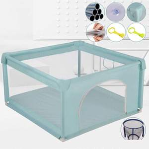 คอกกั้นเด็ก คอกกั้นเด็กเล่น สำหรับใช้ในร่มและกลางแจ้ง พร้อมตาข่ายนุ่มระบายอากาศ ไม่มีช่องว่าง คอกกั้นเด็กสำหรับเด็กเล็ก - Product Image 4