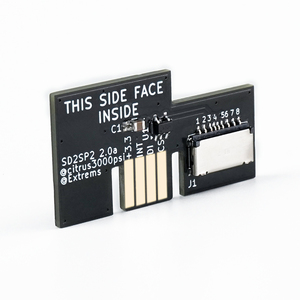 Gold HQ ENIG permukaan kartu SD TF untuk Nintendo <span class=keywords><strong>Gamecube</strong></span> NGC NTSC Serial Port <span class=keywords><strong>2</strong></span> SD2SP2 <span class=keywords><strong>2</strong></span>.0 adaptor - Product Image 4