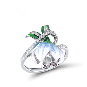 Elegante Anello a Fiore per Donne, Gioiello da Dito alla Moda - Product Image 1