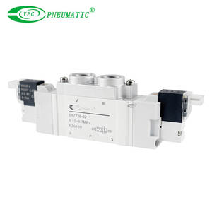 Vanne solénoïde pneumatique à double bobine VPC Custom <span class=keywords><strong>SY7220</strong></span> 5/2 voies, haut débit, 1/4" 3/8", vanne de commande d'air DC24V - Product Image 3