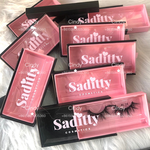 Cajas de pestañas de tira completa de lujo, logotipo personalizado de impresión 3D, venta al por mayor