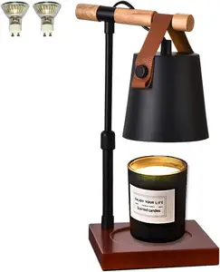 带2个灯泡的蜡烛取暖灯，高度可调蜡烛蜡熔化器，家用蜡烛灯