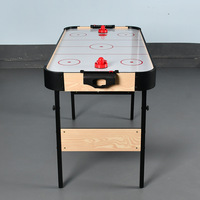 Table de hockey sur air pliable XLAN de 48 pouces pour la famille, ensemble de jeu de hockey sportif pliable avec 2 rondelles, 2 poussoirs, salle de jeux à domicile