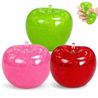 Jouet anti-stress réaliste en forme de pomme, texture gelée de haute qualité, jouet à presser apaisant