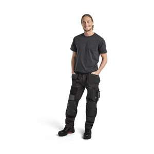 BLAKLADER - 155418609899C62 Pantalon Craftsman avec stretch Gris foncé/noir-PANTALON DE TRAVAIL EAN 7330509658086 - Product Image 3