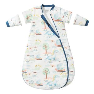 ถุงนอน0-3เดือนสำหรับเด็ก, ถุงนอนผ้าฝ้ายแบบซิปด้านล่างระบายอากาศได้สำหรับทารกแรกเกิด - Product Image 1