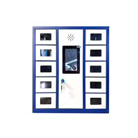 Casier de recharge intelligent pour téléphone portable avec système en libre-service pour un stockage sécurisé, casier intelligent pour téléphone